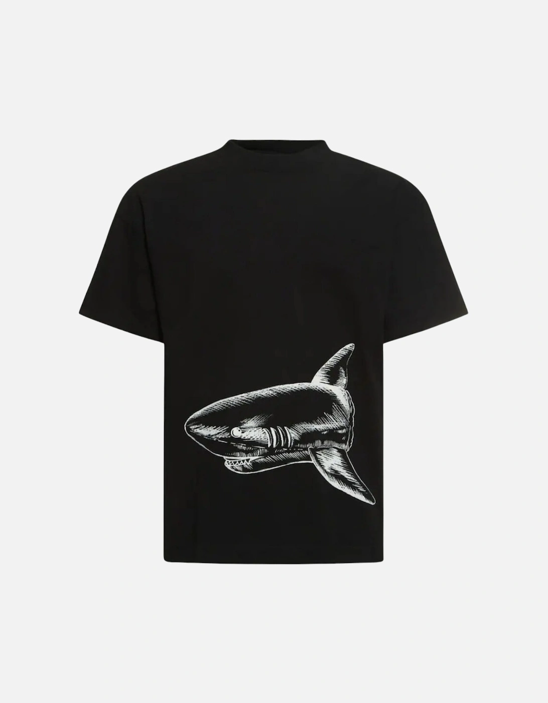Broken Shark Design Black T-Shirt, 3 of 2