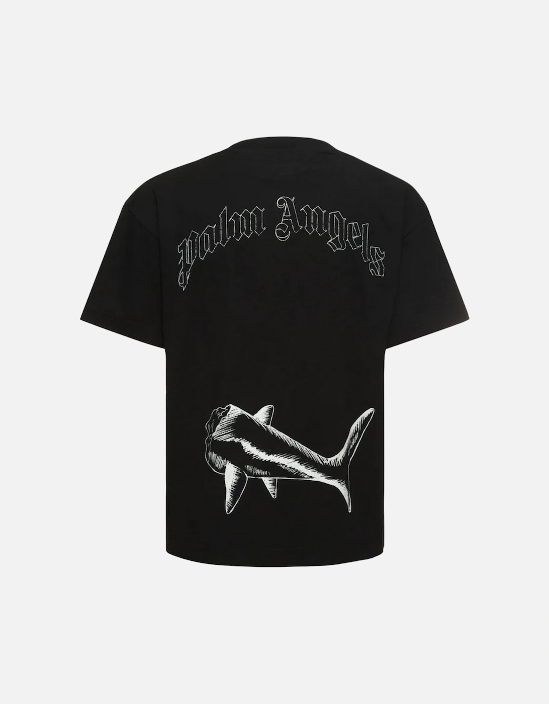 Broken Shark Design Black T-Shirt