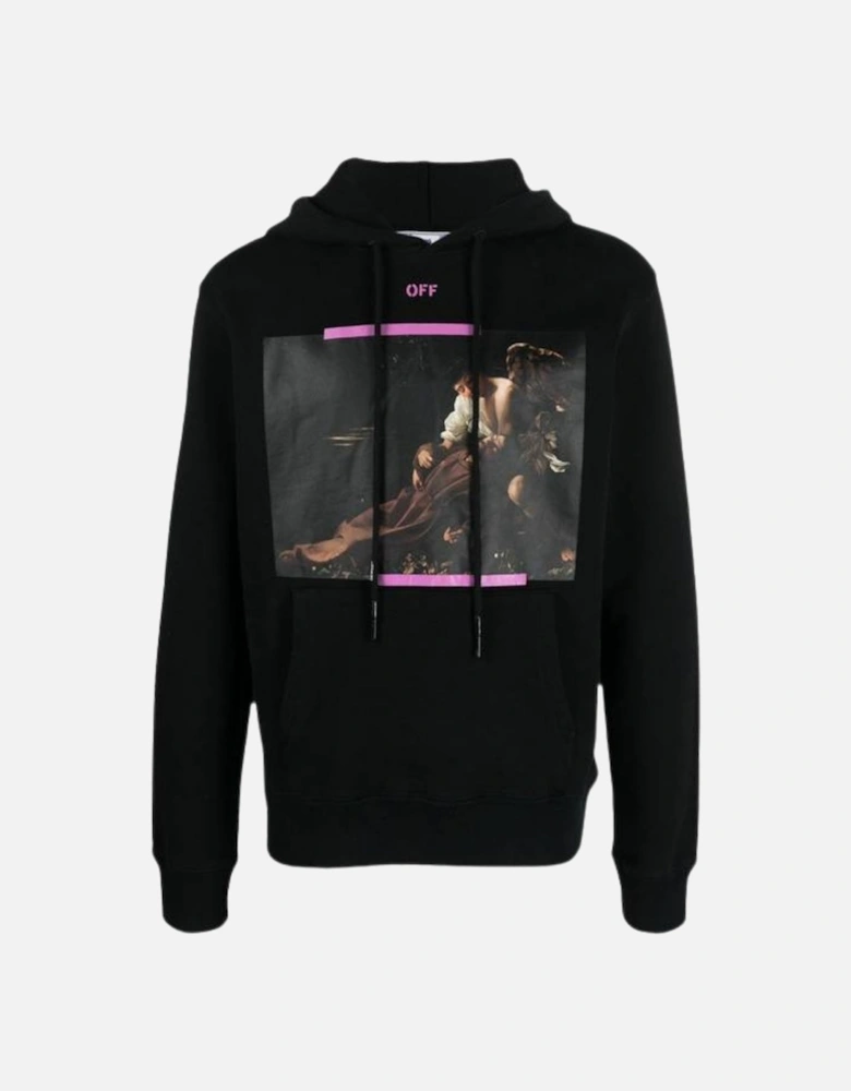 Off White Arrow Caravaggio St Fran Slim Fit Black Hoodie