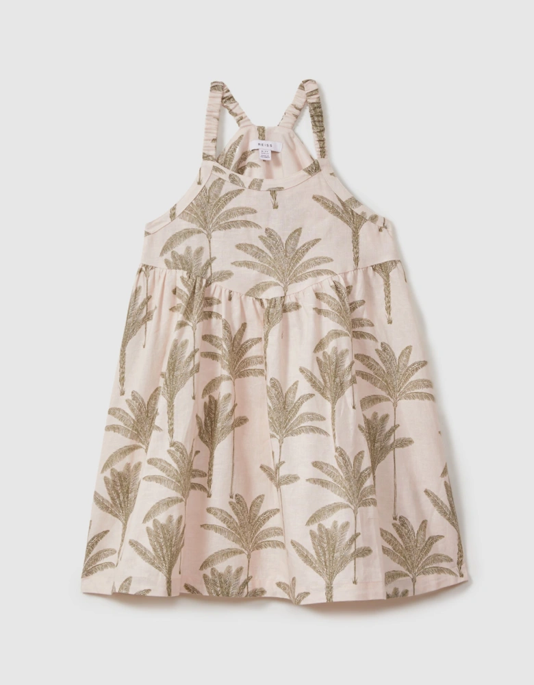 Linen-Cotton Tropical Dress