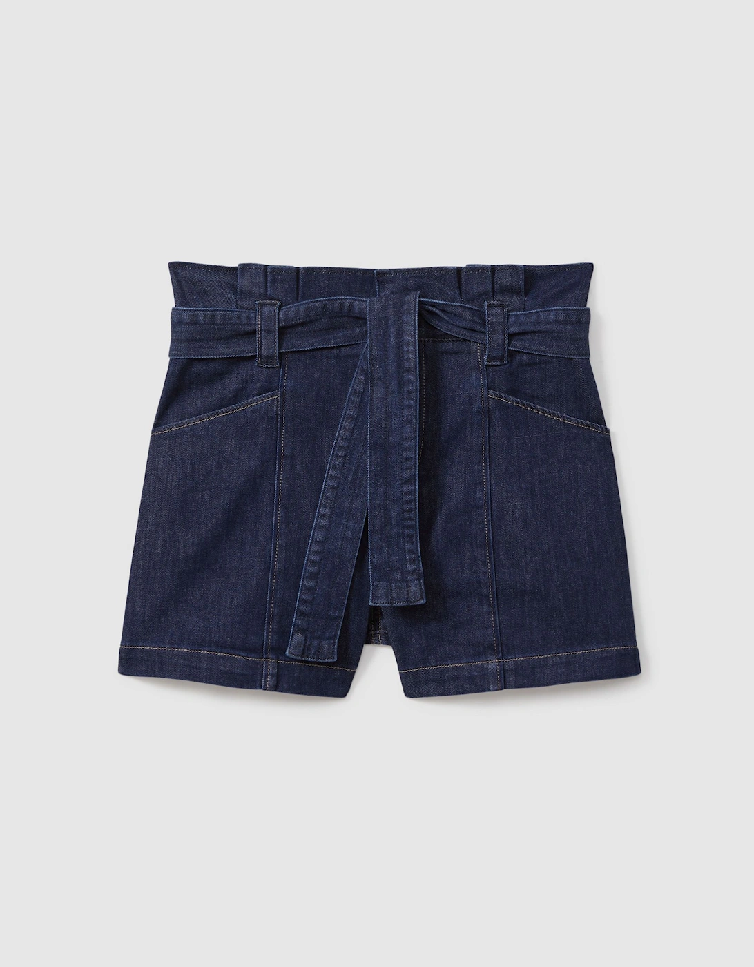 Paige Belted Denim Shorts, 2 of 1