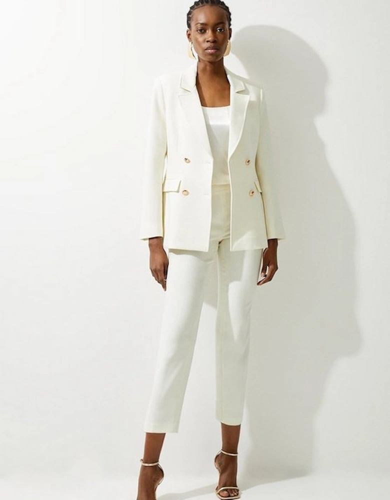 Petite Tailored Doubled Breasted Blazer