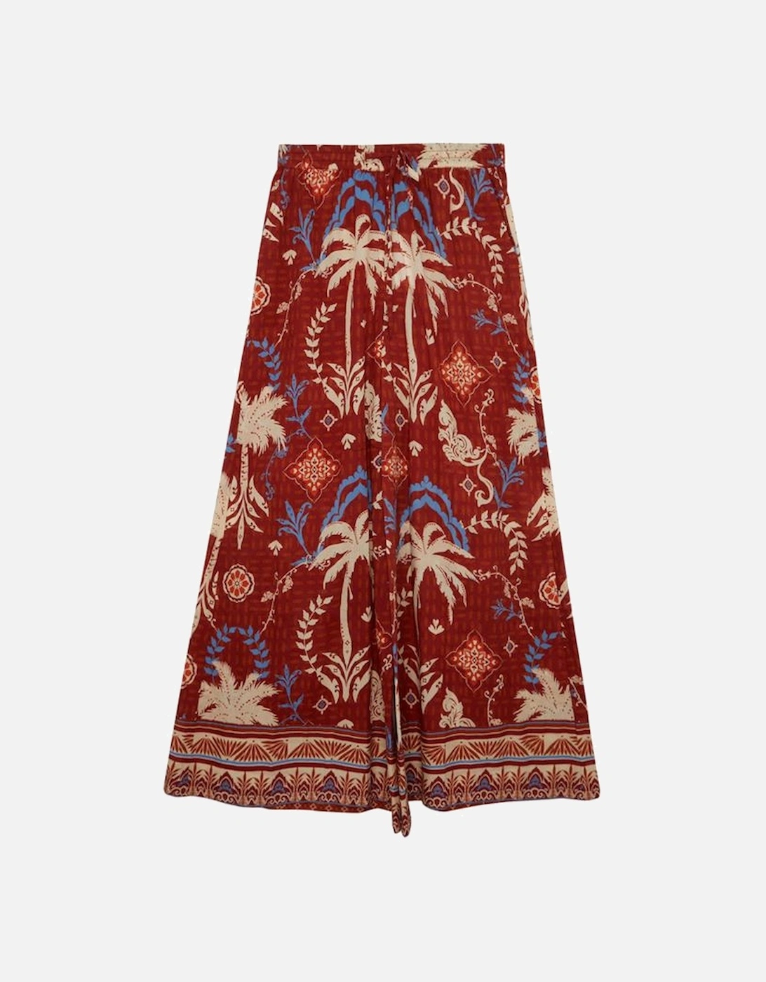 Printed Cotton Voile Beach Trousers