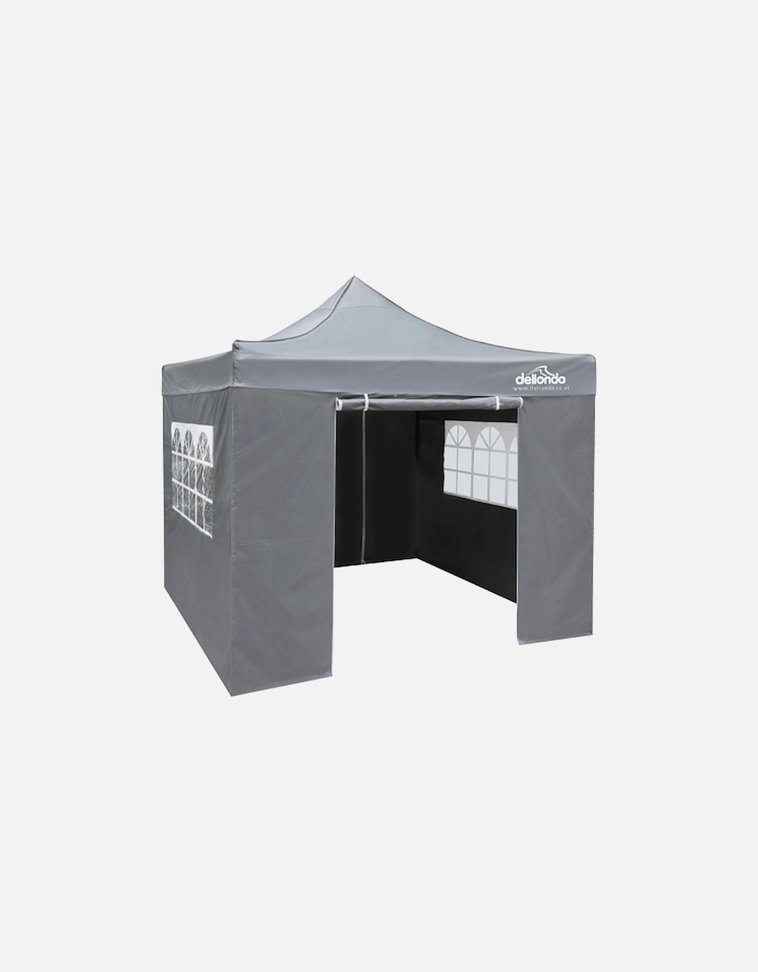 Premium 3x3m Pop-Up Gazebo & Side Walls, Water Resistant, Carry Bag, Stakes & Weight Bags Grey, 17 of 16