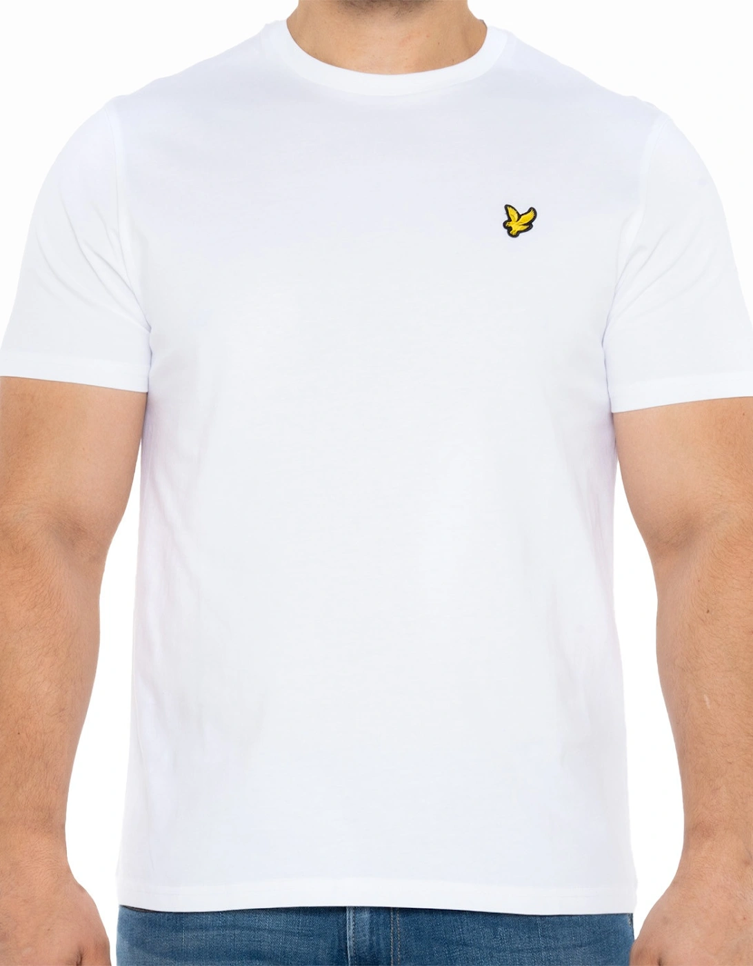 Lyle & Scott Mens Plain T-Shirt (White), 8 of 7