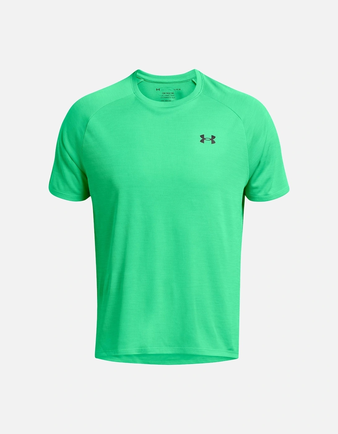 Mens Tech Textured T-Shirt (Green), 6 of 5