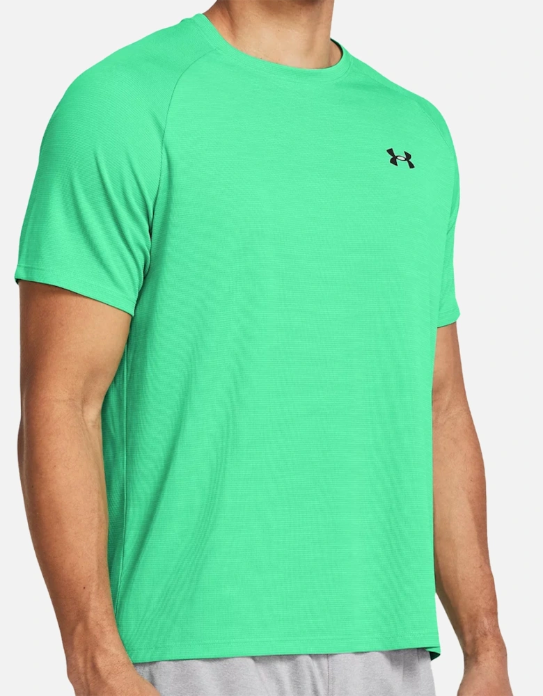 Mens Tech Textured T-Shirt (Green)
