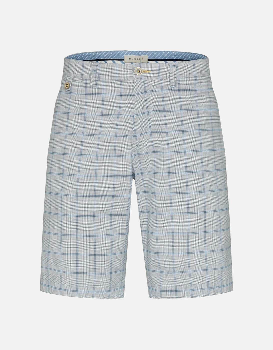 Mens Check Shorts (Blue), 3 of 2