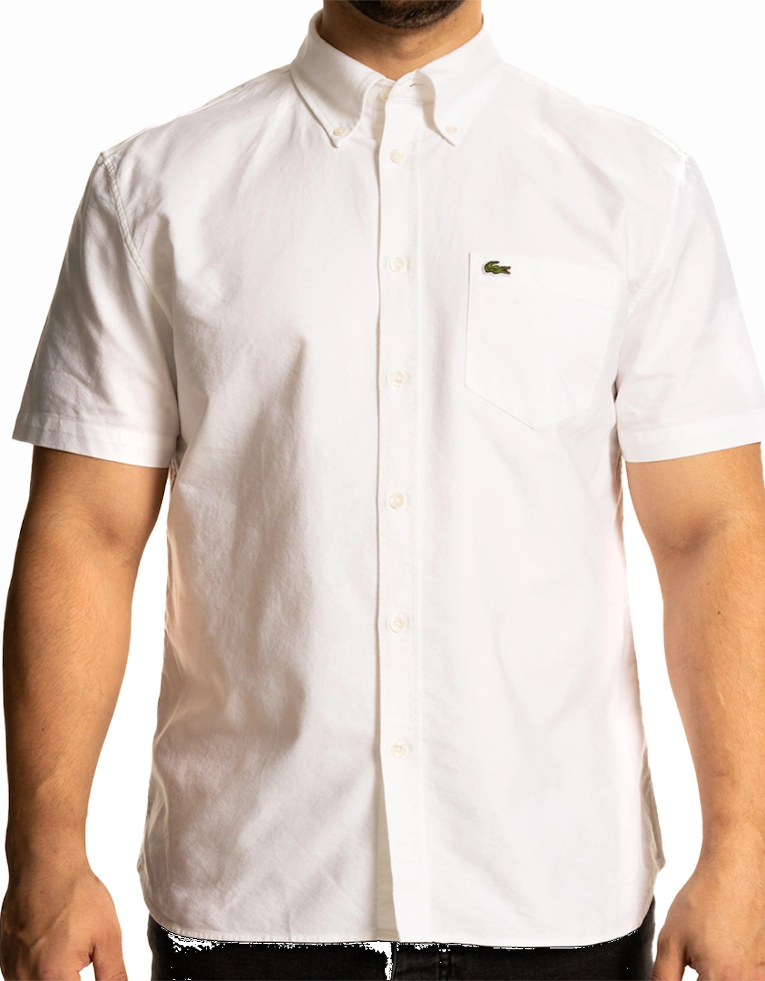 Mens S/S Oxford Shirt (White), 8 of 7