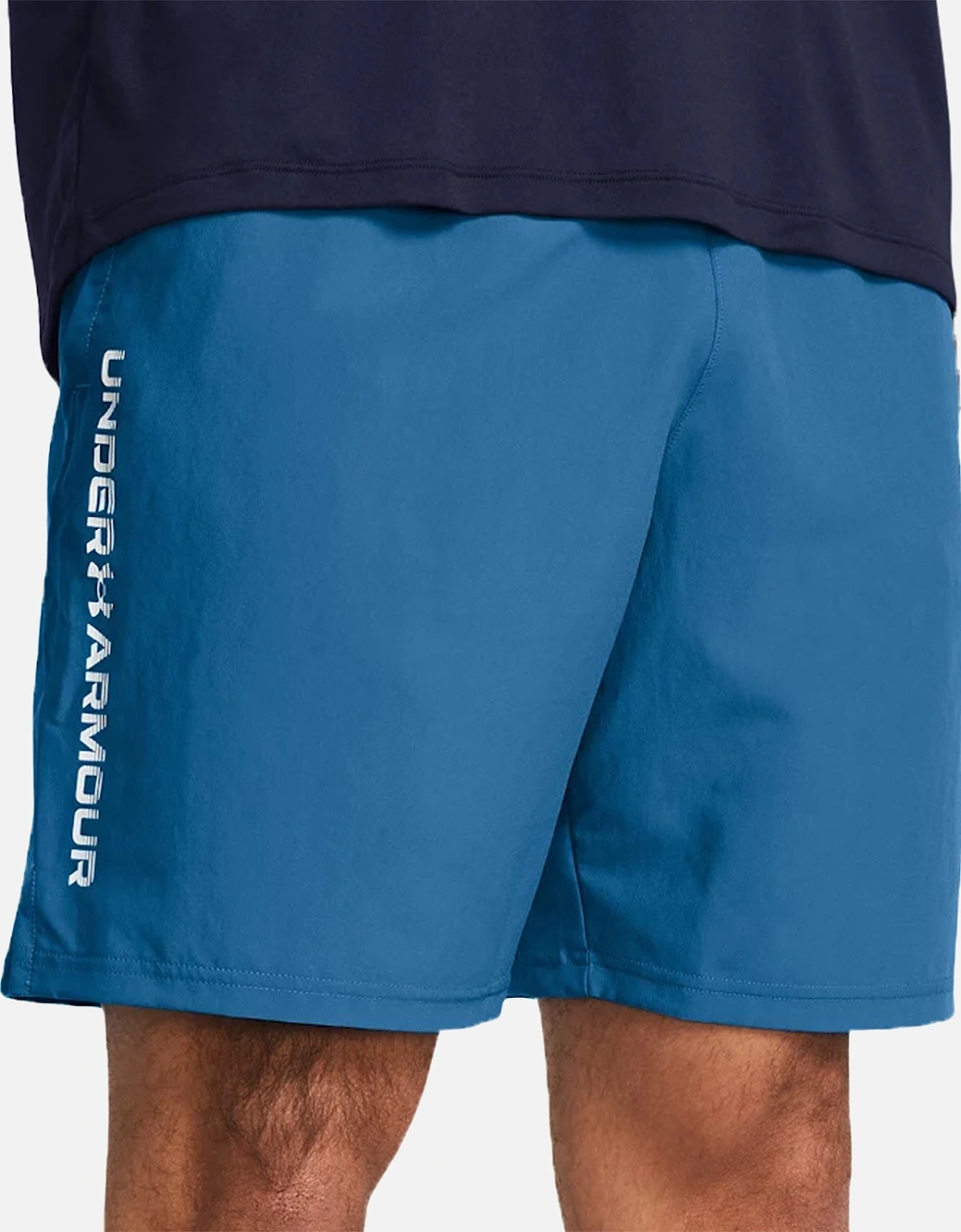 Mens Tech Woven Wordmark Shorts (Blue), 5 of 4
