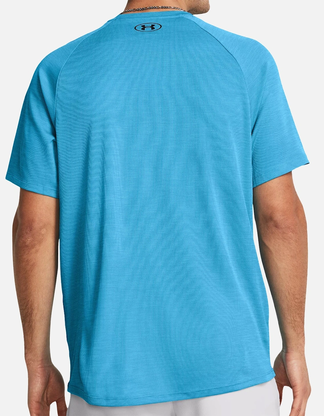 Mens Tech Textured T-Shirt (Blue)