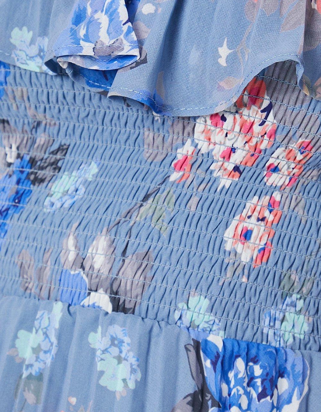 Bardot Printed Tiered Midi Dress