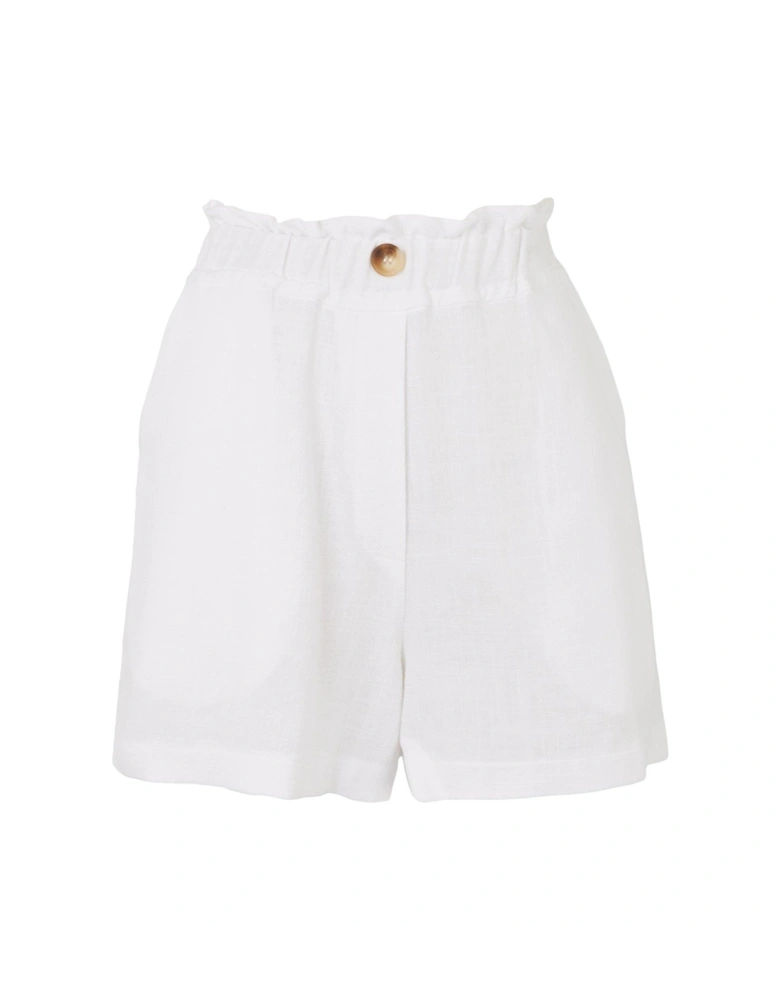 x V by Very Paperbag Short - Off White