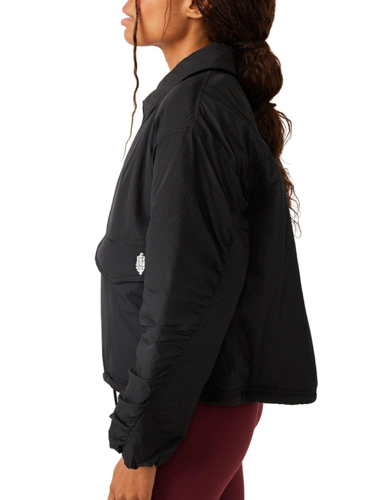 Women's Movement Off The Bleachers Coaches Jacket - Black