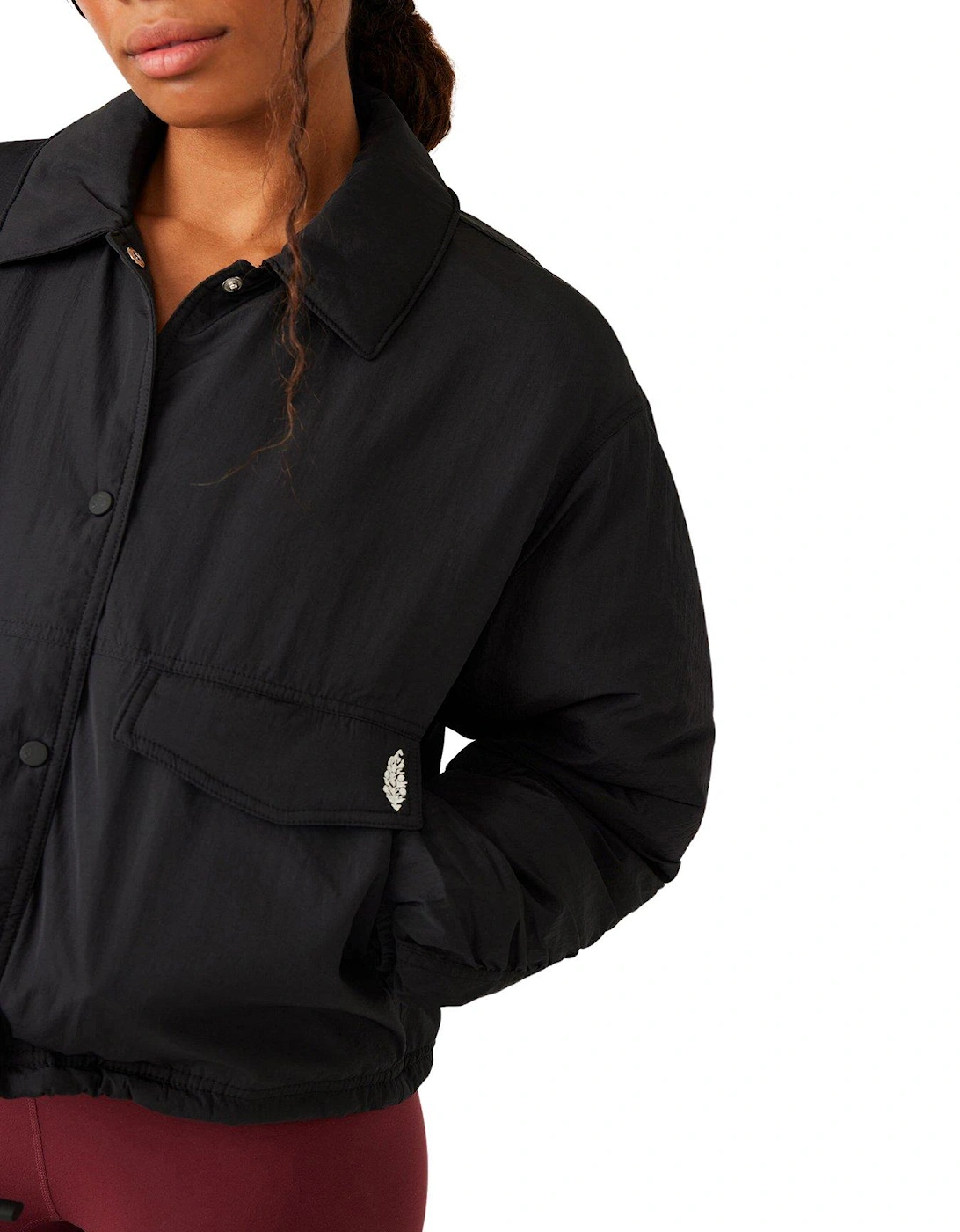 Women's Movement Off The Bleachers Coaches Jacket - Black