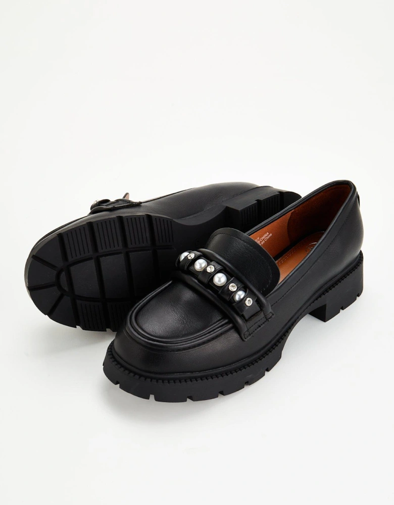 Chunky Snaffle Loafer - Black