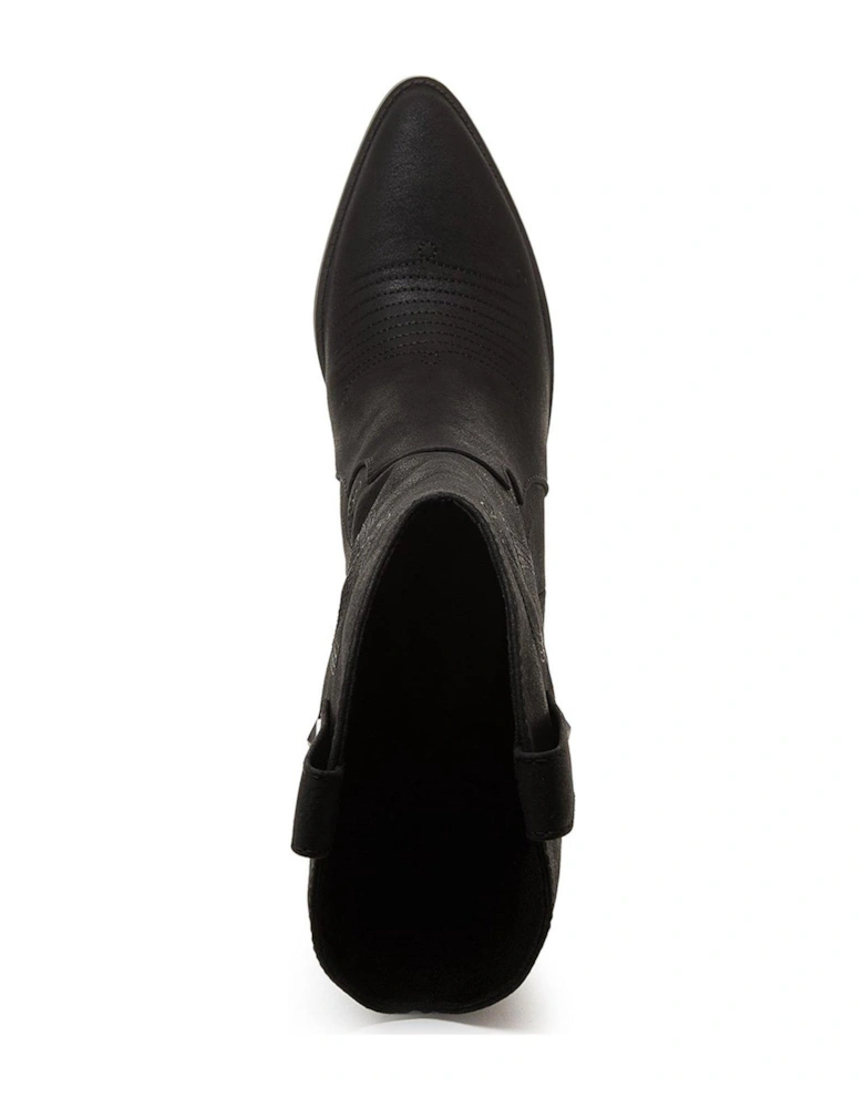Feria Western Calf Boots - Black