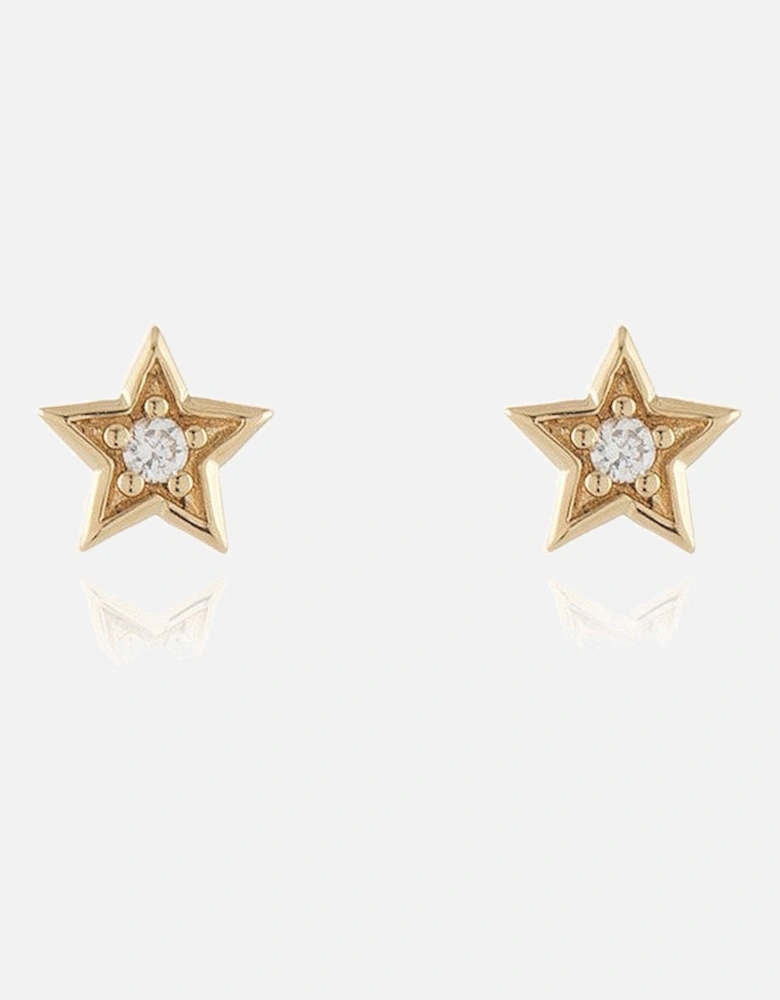 Cachet Luna Star stud Earrings plated in Gold