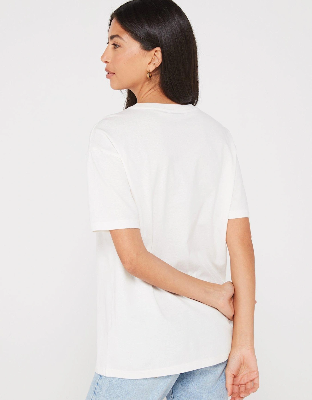 Oversized Graphic T-Shirt - White