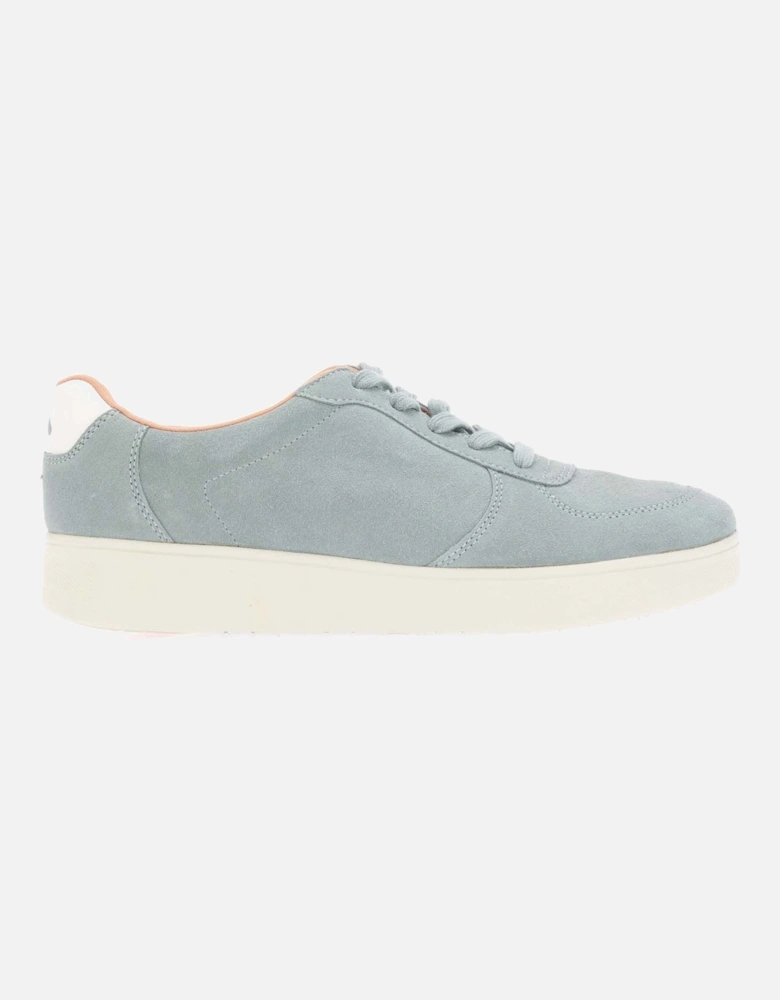 Womens Rally Suede-Mix Panel Trainers