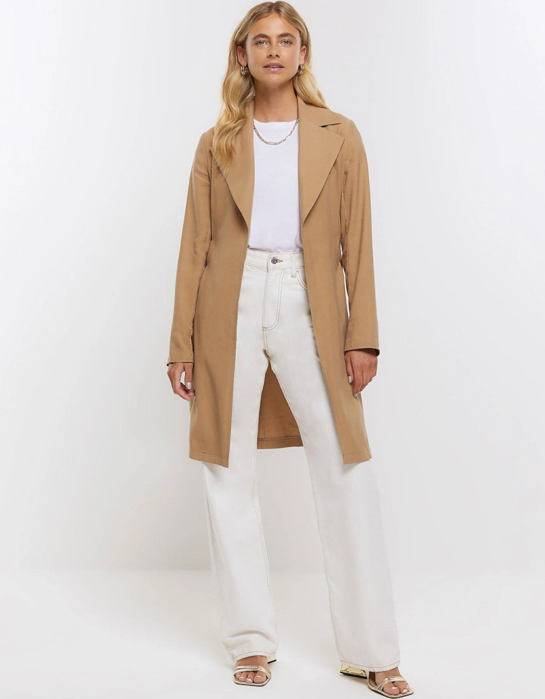 Belted Trench Coat - Beige