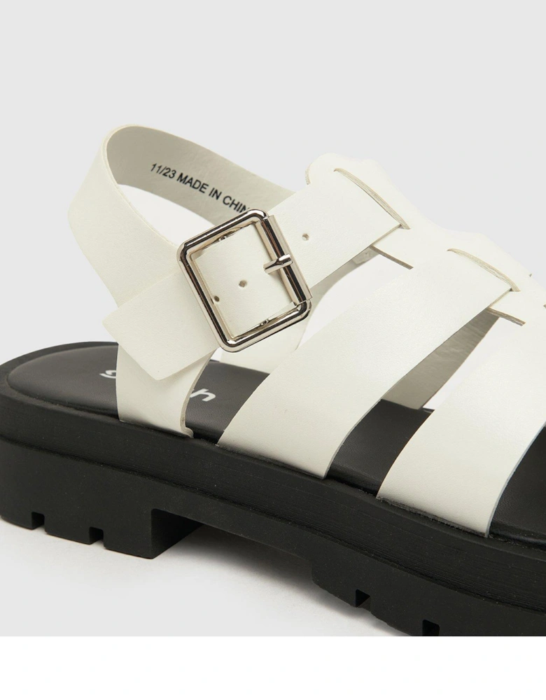 Tobin Chunky Gladiator Sandal - White