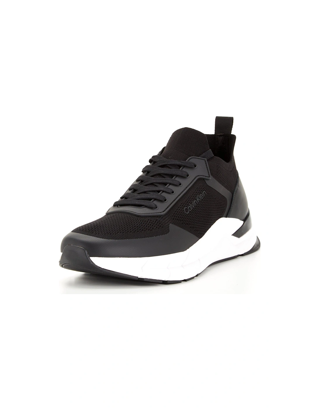 Low Top Lace Up Mix Trainer