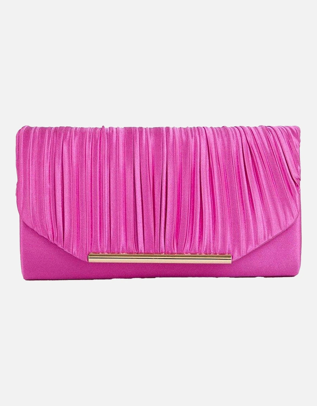 Womens/Ladies Bailey Rouched Satin Clutch, 4 of 3