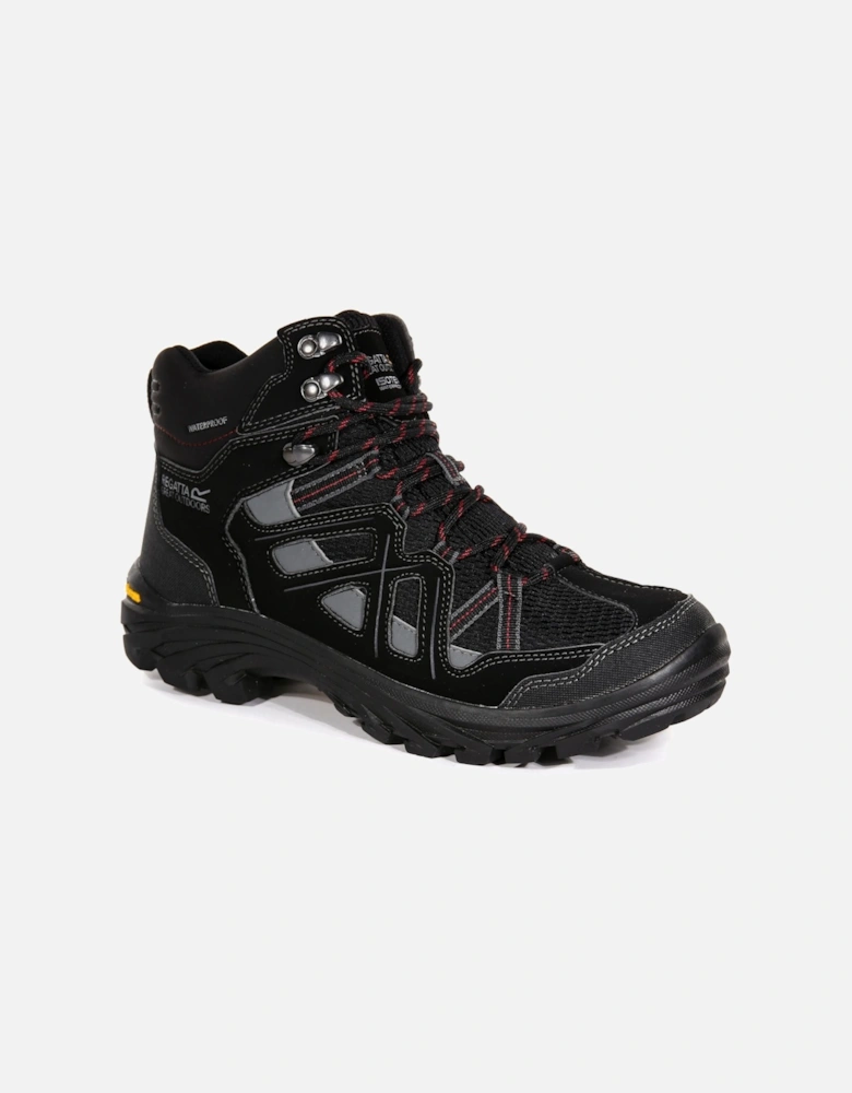 Mens Burrell Waterproof Mid Walking Boots