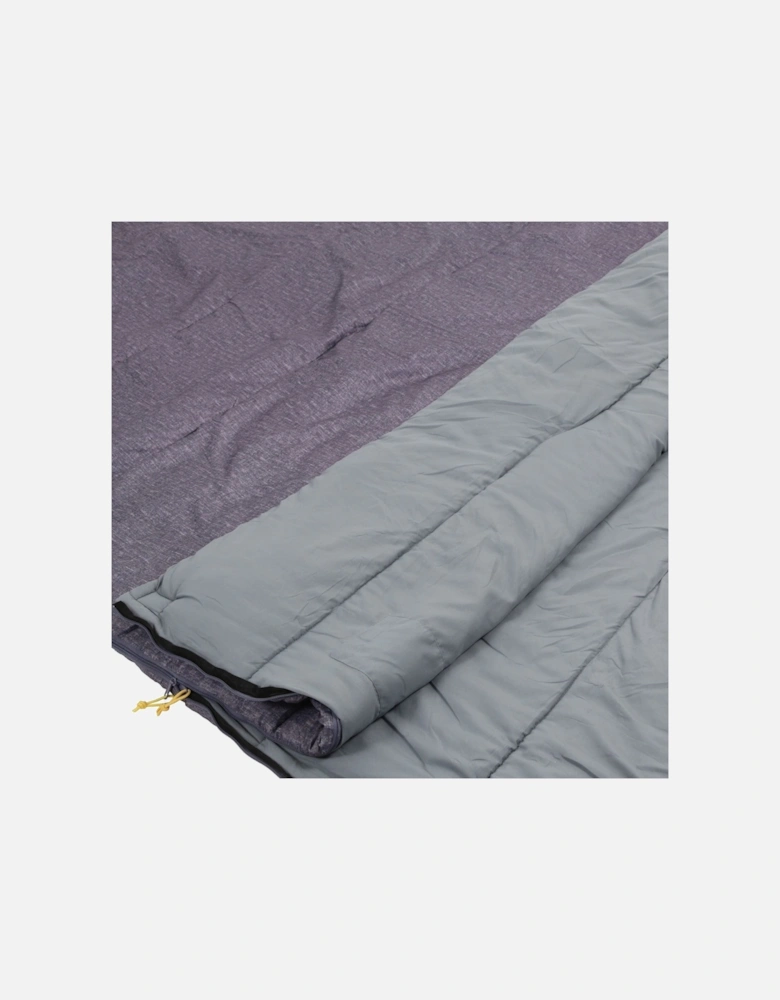 Maui Polyester Lined Double Sleeping Bag  - Grey Marl - One Size