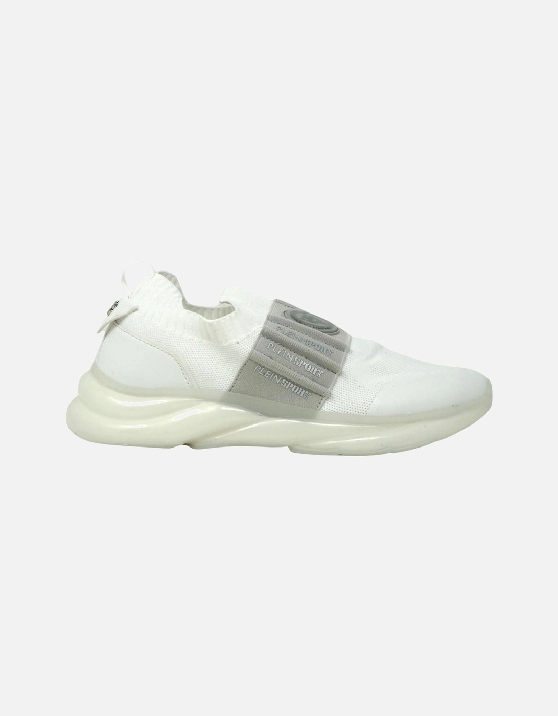 Plein Sport Logo Sock White Sneakers, 5 of 4