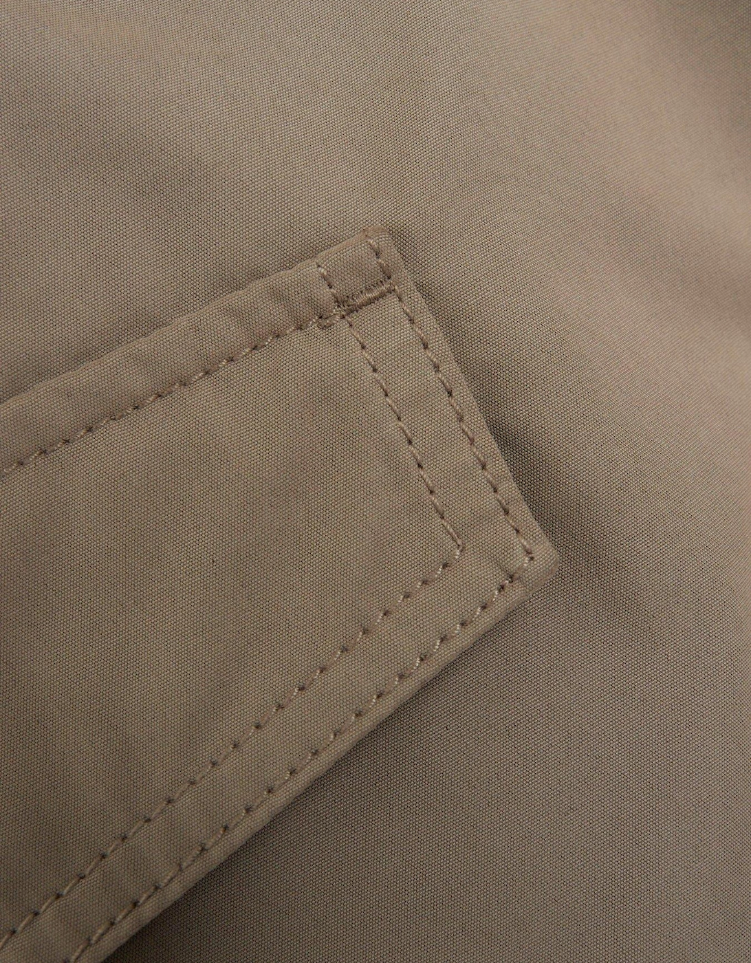Pocket Detail Pencil Skirt - Dark Beige
