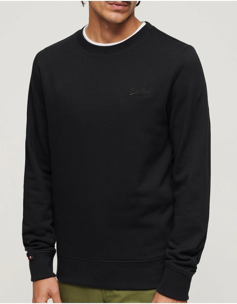 Essential Logo Crew Sweatshirt - Black