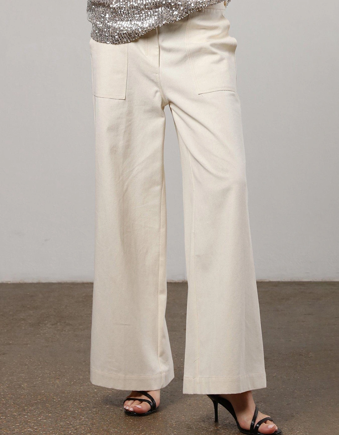 Wide Leg Carpenter Cargo Trouser - White, 2 of 1