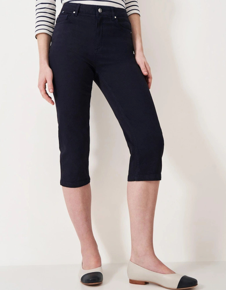 Mia Short Cropped Jean - Navy