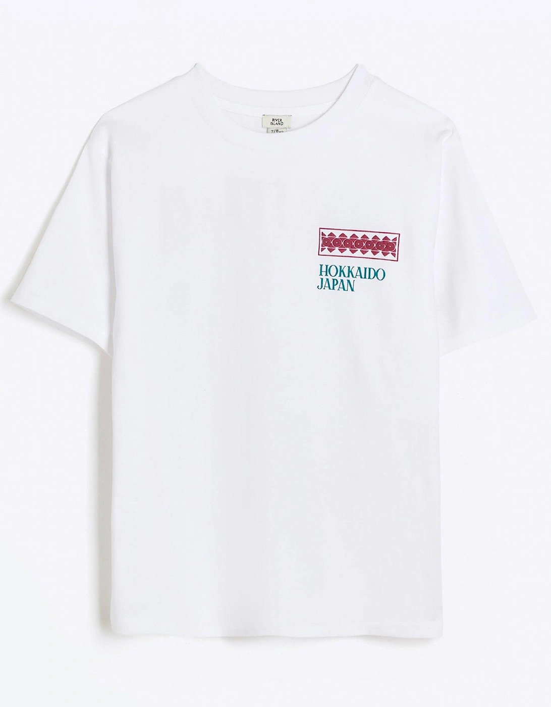 Boys Japanese Back Print T-shirt - White, 2 of 1