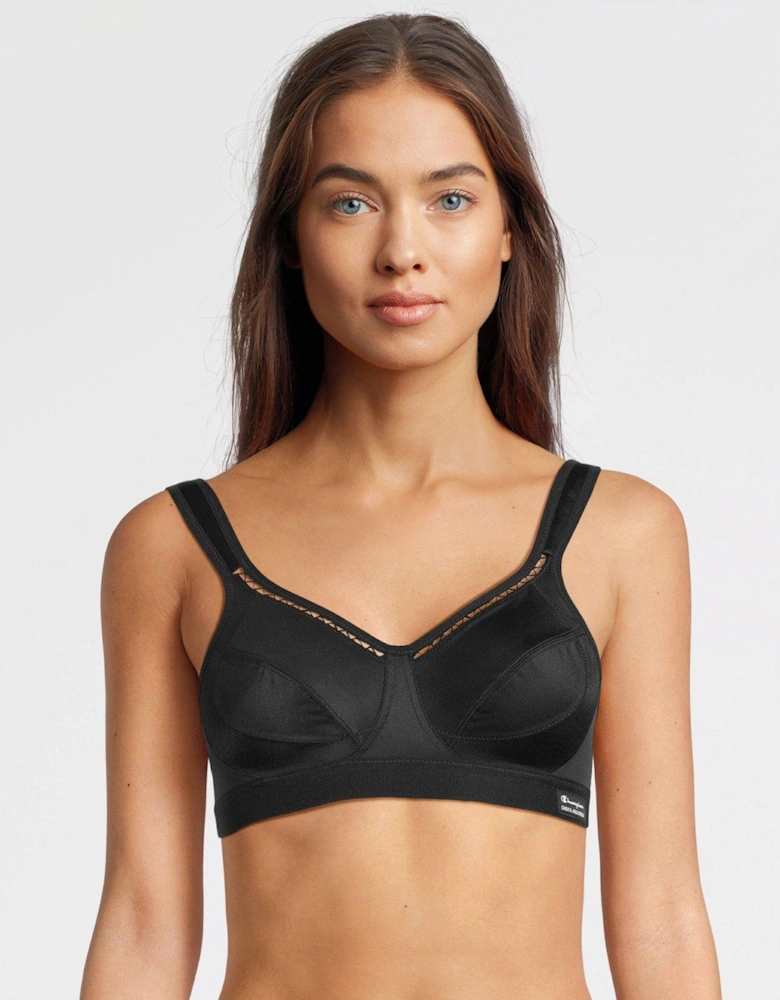 Womens Active Classic Sports Bra - Black