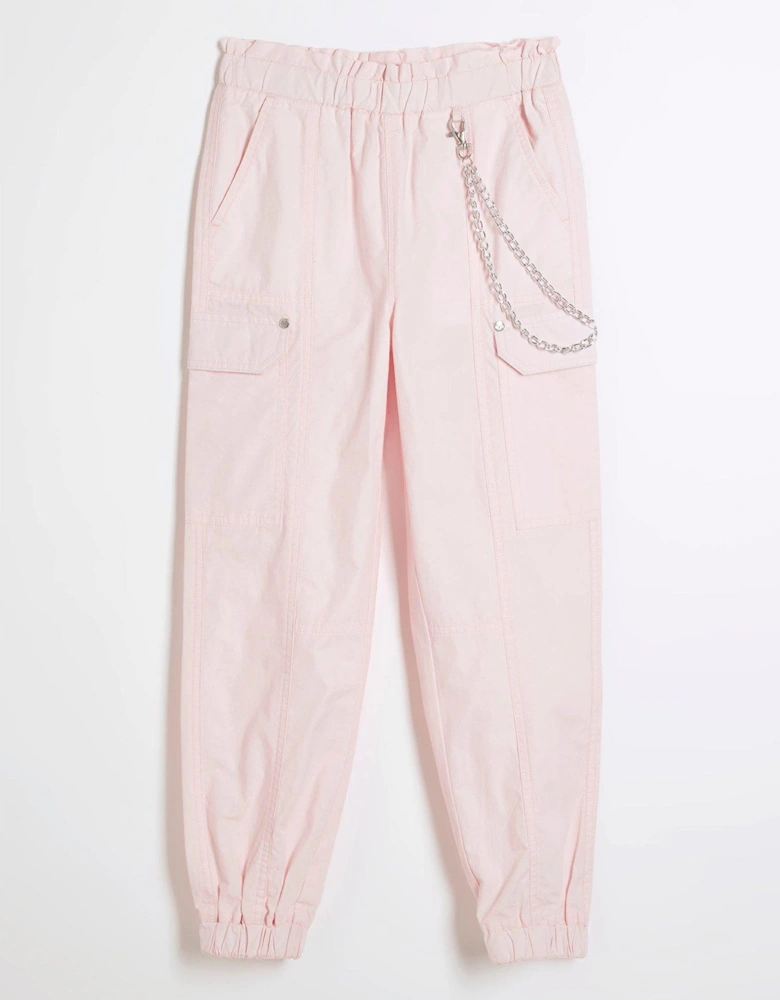 Girls Papertouch Cargo Trousers - Pink