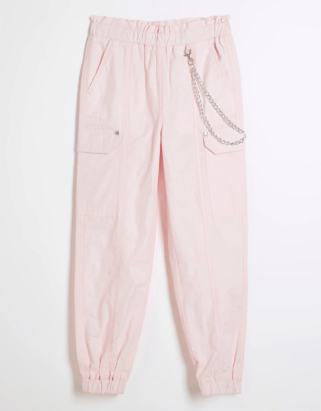 Girls Papertouch Cargo Trousers - Pink, 2 of 1