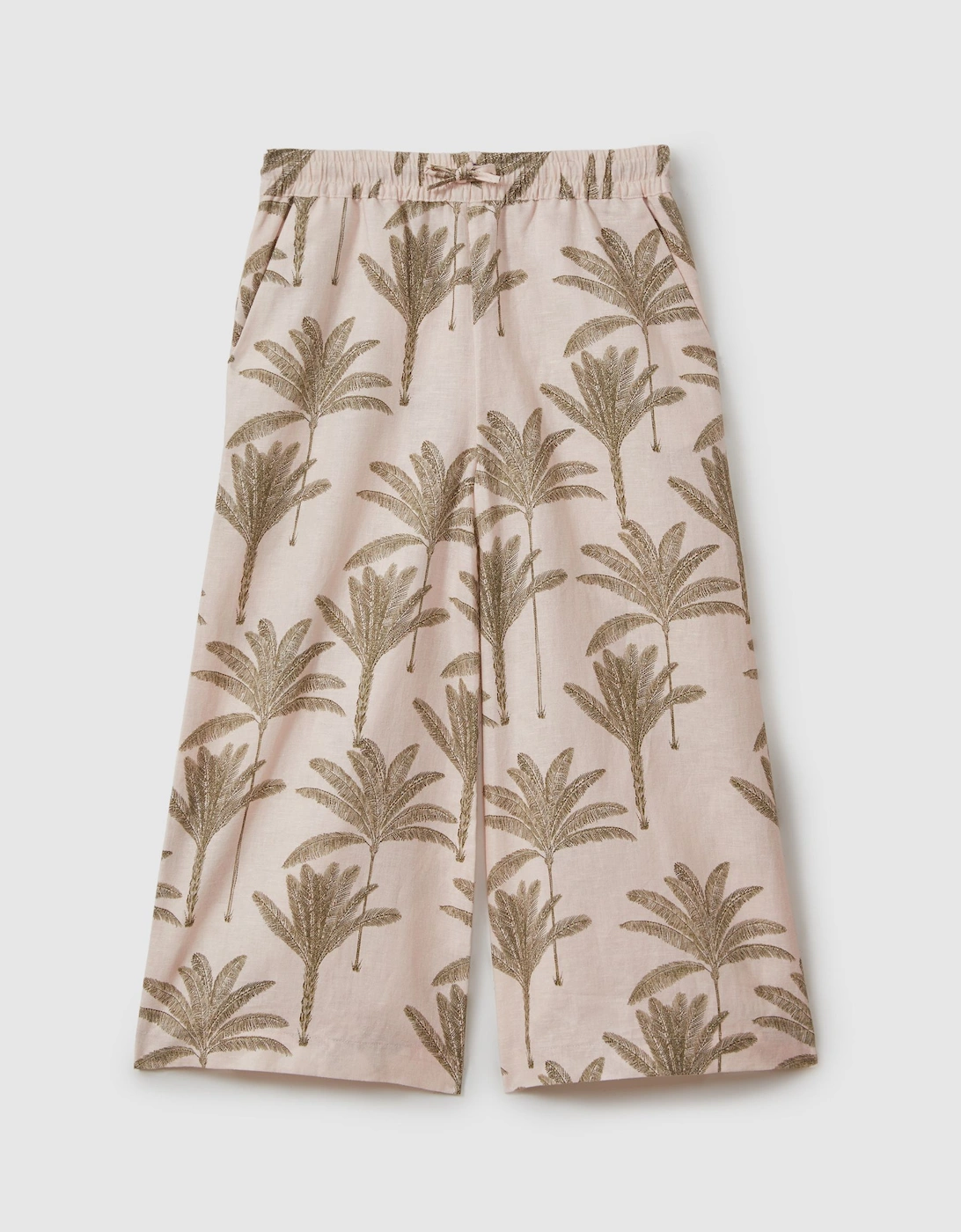 Linen-Cotton Drawstring Trousers, 2 of 1