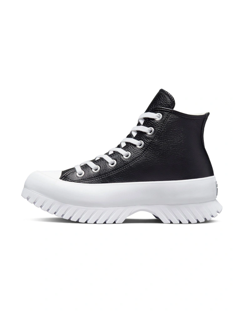 Chuck Taylor All Star Lugged Leather Hi-Tops - Black/White