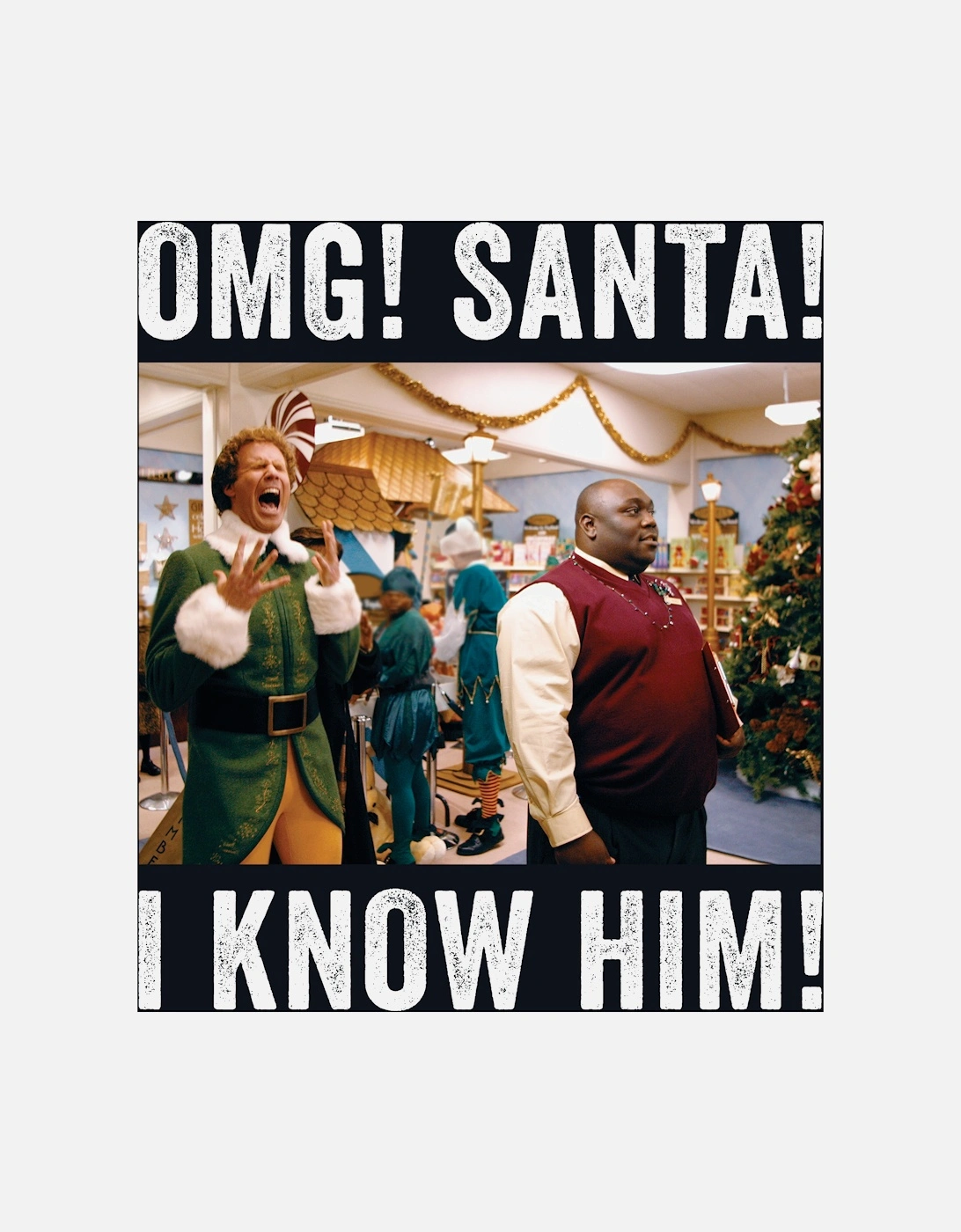 Unisex Adult OMG Santa Photo Sweatshirt