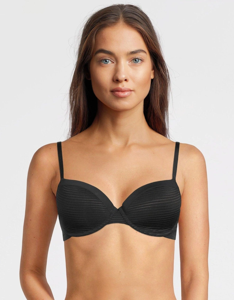 2pk Louise Light Padded Demi Bra - Black/Beige