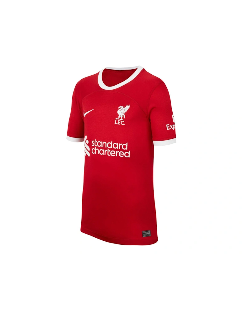 Liverpool FC Junior Home 23/24 Short Sleeved Shirt - Red