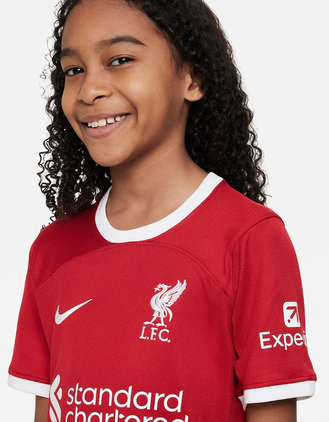Liverpool FC Junior Home 23/24 Short Sleeved Shirt - Red