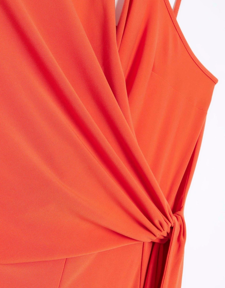 Wrap Jumpsuit - Orange