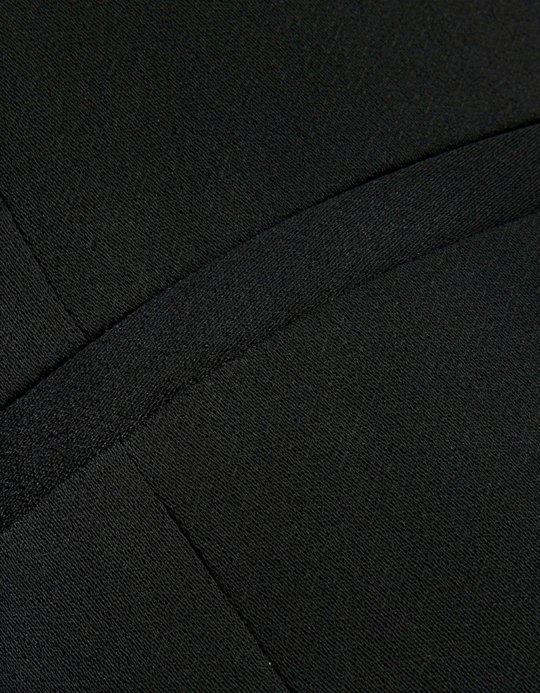 Shawl Collar Longline Blazer - Black