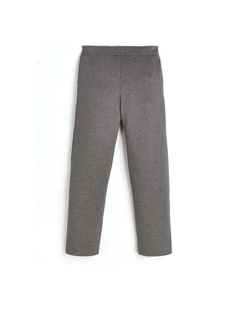 Girls 2 Pack Jersey School Trousers - Grey