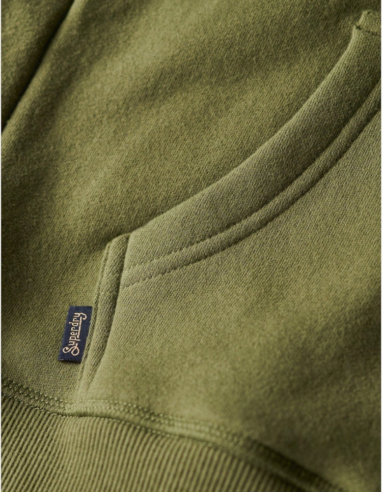 Essential Logo Zip Hoodie - Green
