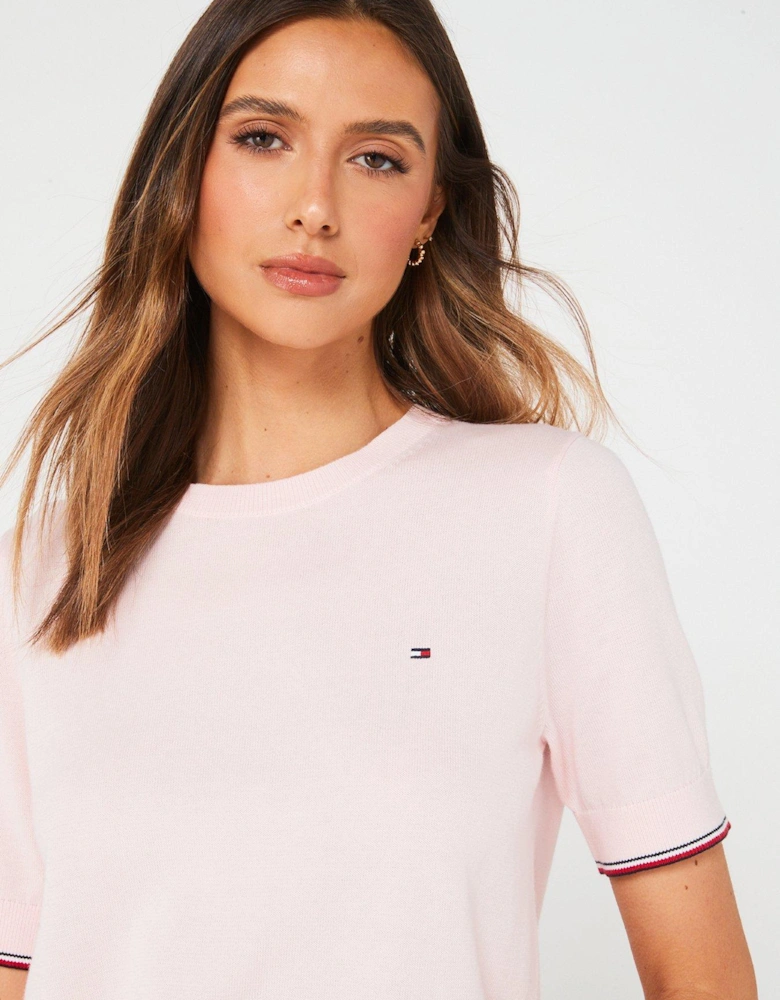 Knitted T-Shirt - Pink